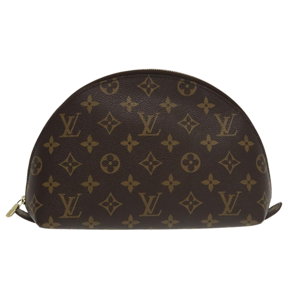 LOUIS VUITTON Monogram Trousse Demi Ronde Cosmetic Pouch M47520 LV Auth 100585 - Picture 13 of 16